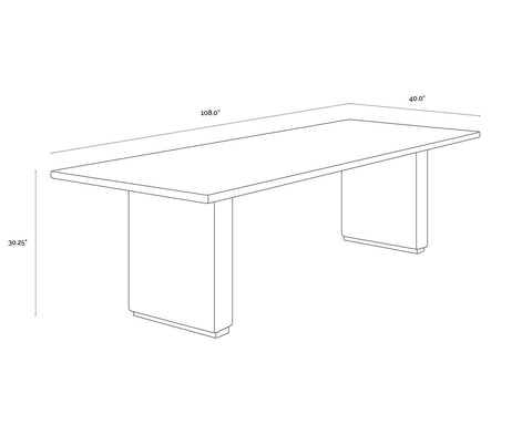 Outdoor Living & Garden Modern Farm Dining Table