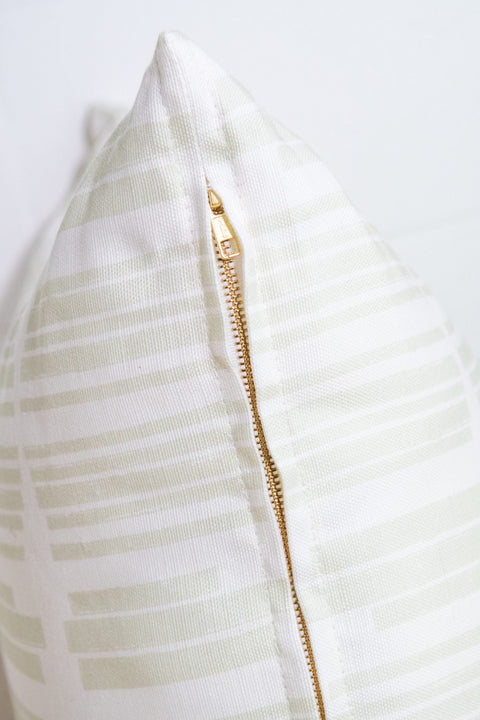 Monochromatic Minimalist Euro Square Pillow with Zipper Closure