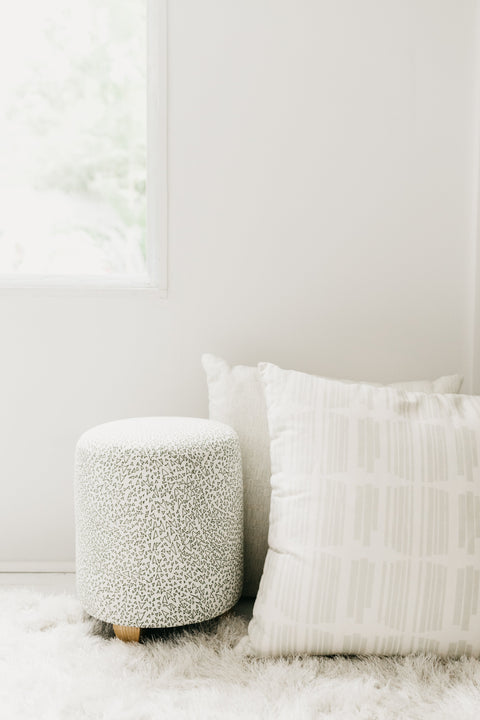 Monochromatic Minimalist Euro Square Pillow with Zipper Closure