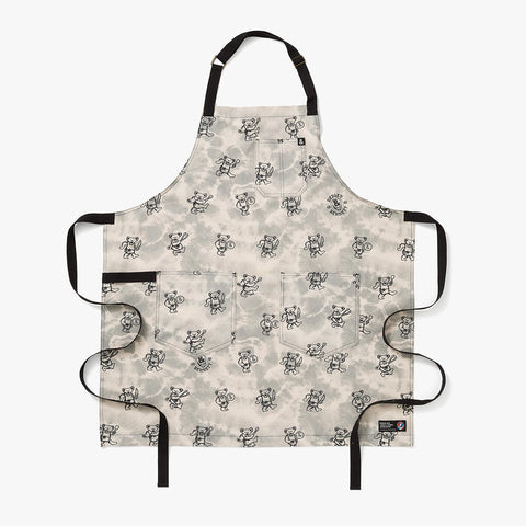 Bib Character Print Adjustable Apron with Patch Pockets