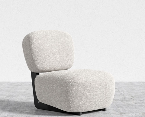 Toro Timeless Minimalist Modern Upholstered Slipper Lounge Chair