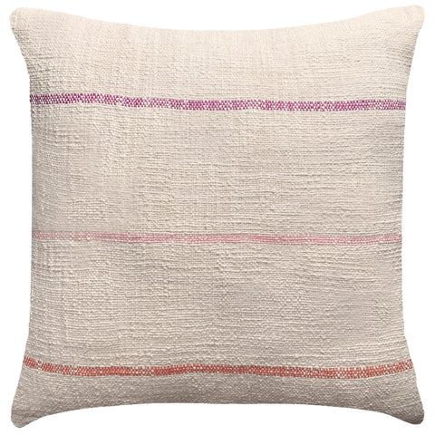Powered by People Bohemian Cotton Zipper Square Accent Pillow - 20 x 20