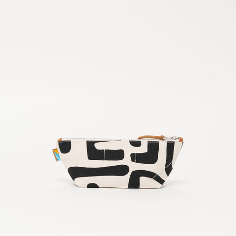 Abstract Graphic Zipper Pouch with Pocket