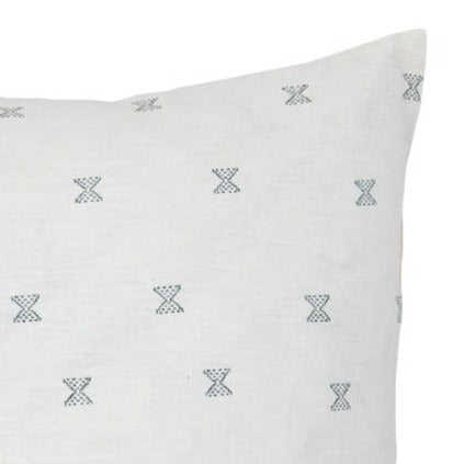 Filling Spaces Artful Traditionalist Hand Block Print Accent Pillow Scandinavian - 18 x 18 - 20 x 20 - 22 x 22 - 24 x 24 - 26X 26 - 14 x 20 - 14 x 40 - 18 x 40 - 16 x 50