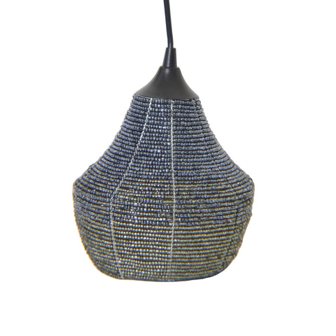 Draper Bohemian Pendant Light with Art Glass and Beads