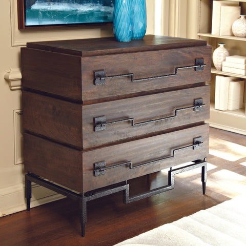 Modern Industrial Accent Chest Drawer Dresser