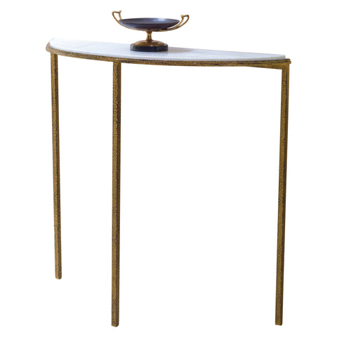 Global Views Timeless Minimalist Contemporary Semi-Circle Console