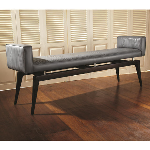 Timeless Minimalist Modern Lounge Bench with Tapered Legs