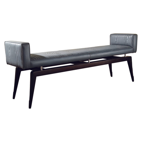 Timeless Minimalist Modern Lounge Bench with Tapered Legs