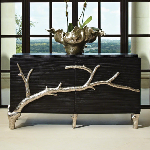 Branch Modern Organic Accent Cabinet with Pull Handle