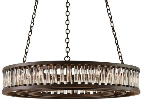 Elixir Designer Collaboration Tiered Chandelier with Crystals