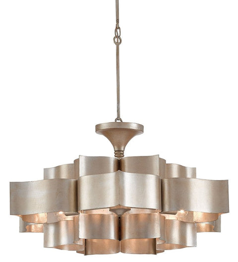 Grand Lotus Ambient Contemporary Tiered Chandelier Ceiling Light