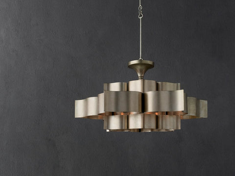Grand Lotus Ambient Contemporary Tiered Chandelier Ceiling Light