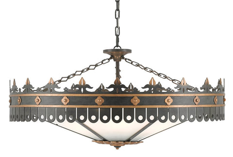 Berkeley Elegant Candelabra Chandelier with Contrast Trim