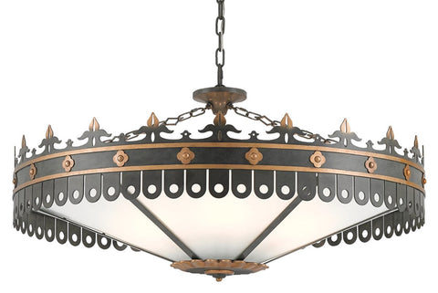 Berkeley Elegant Candelabra Chandelier with Contrast Trim