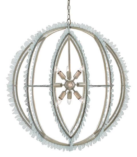 Saltwater Accent Contemporary Round Chandelier Ceiling Light