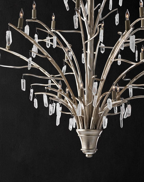 Raux Ambient Candelabra Chandelier with Crystals Ceiling Light