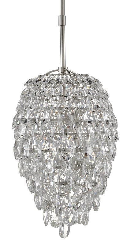 Aisling Elegant Accent Art Glass Pendant Light with Crystals