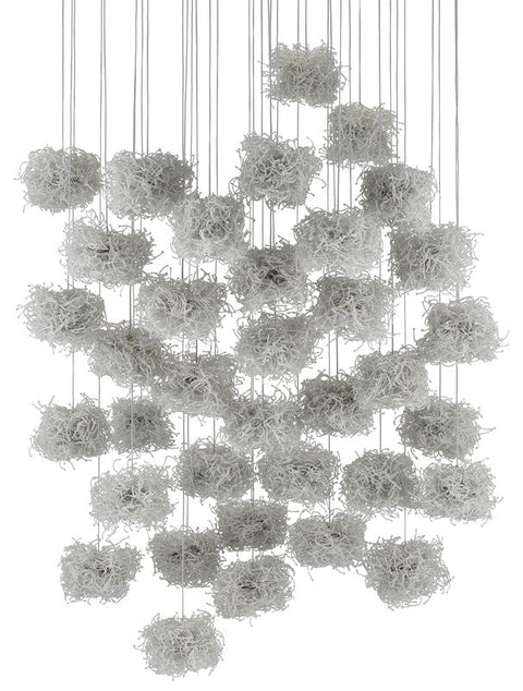 Birds Nest Modern Tiered Pendant Light with Beads Ceiling Light