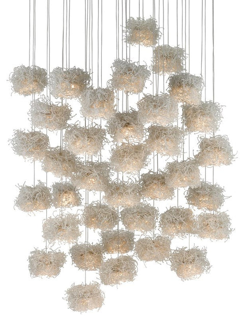 Birds Nest Modern Tiered Pendant Light with Beads Ceiling Light