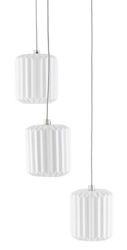 Ambient Dove Modern Pendant Light with Pleated Shade