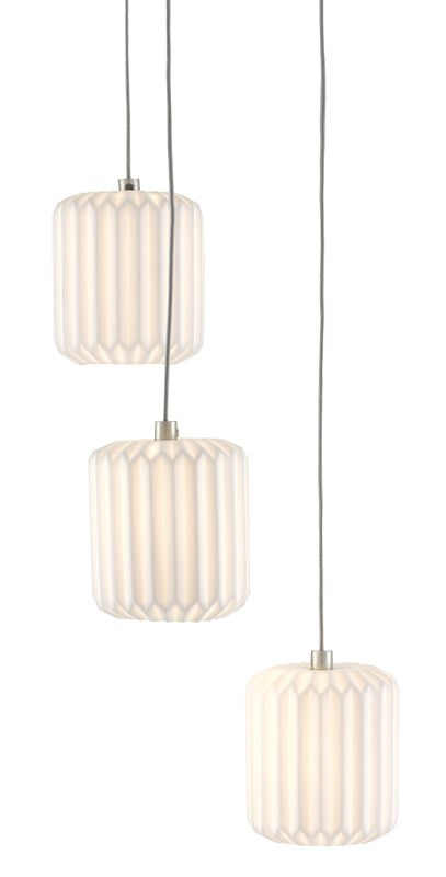 Ambient Dove Modern Pendant Light with Pleated Shade