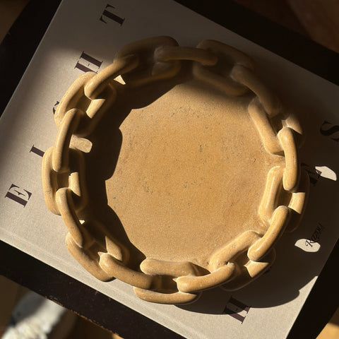 The Small Chain Tray in Honeycomb