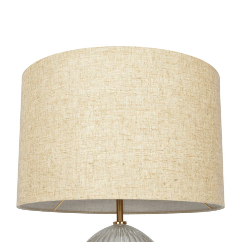 Aurora Ambient Fluted Drum Table Lamp Contemporary Style