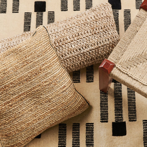 Artful Traditionalist Organic Bohemian Lumbar Throw Pillow