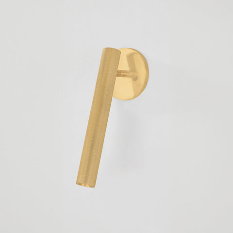 Simeon Sleek Fluted Sconce with Adjustable Head Wall Light