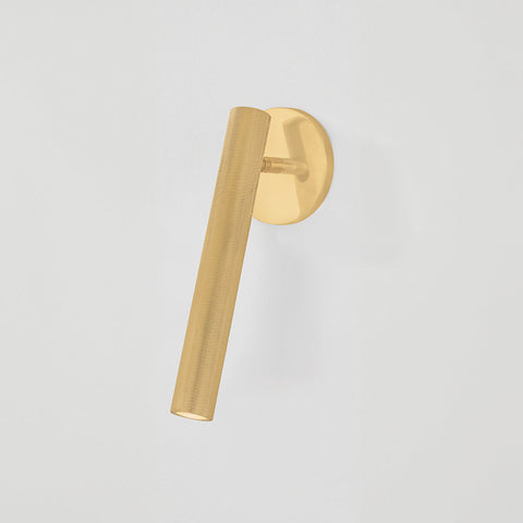 Simeon Sleek Fluted Sconce with Adjustable Head Wall Light