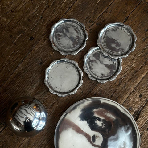 Sun Coaster Set in Aluminum