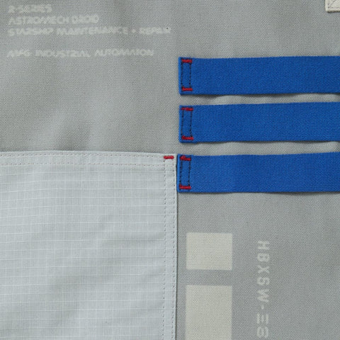 Character Print Bib Apron with Adjustable Patch Pockets