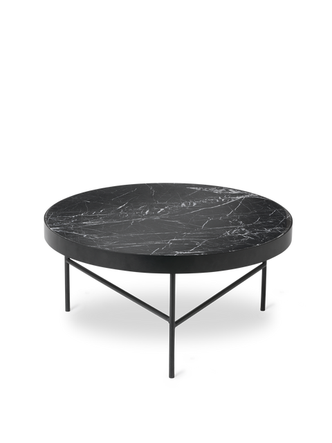 Modern Minimalist Round Marble Frame Coffee Table