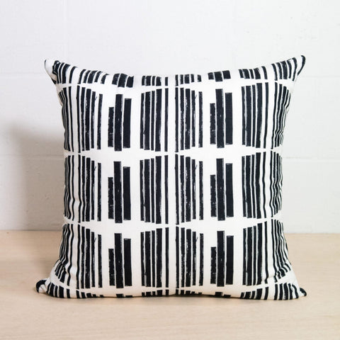 Powered by People Monochromatic Modern Graphic Accent Pillow with Zipper - 20 x 20