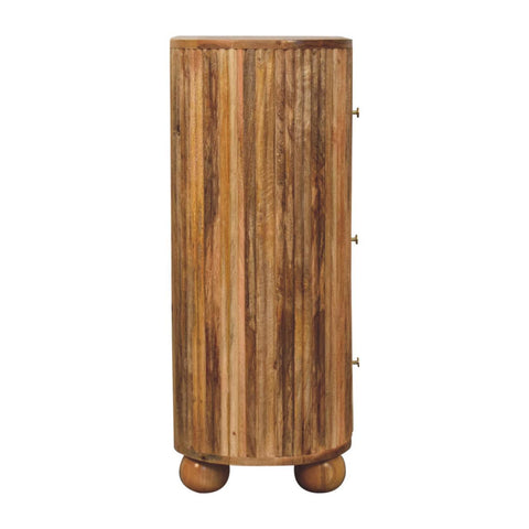 Modern Organic Bachelor Chest with Knob Drawer Chest