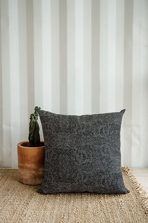 Contemporary Graphic Accent Throw Pillow with Removable Cover