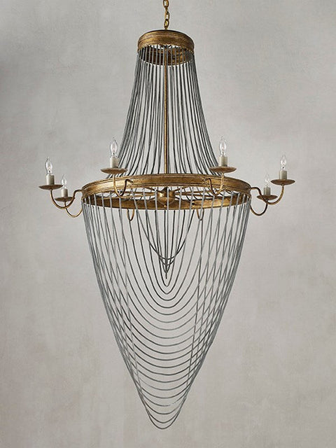 Lucien Elegant Traditional Candelabra Chandelier Ceiling Light