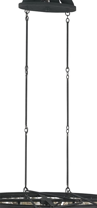 Stillwater Coastal Chandelier with Seashells Handcrafted Ceiling Light