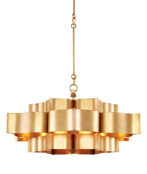 Grand Lotus Accent Tiered Chandelier Ceiling Light