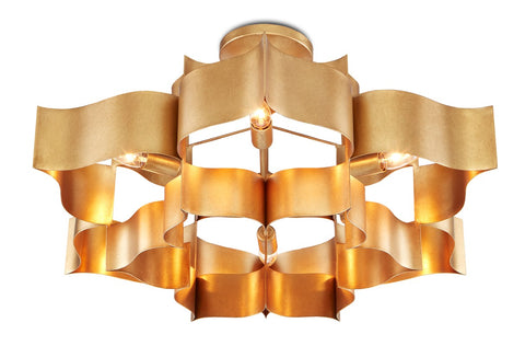Grand Lotus Accent Tiered Chandelier Ceiling Light