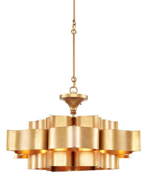 Grand Lotus Accent Tiered Chandelier Ceiling Light