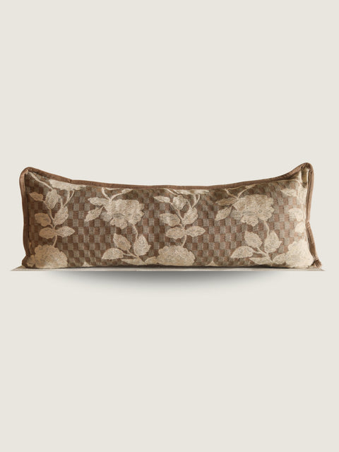 Powered by People Artful Traditionalist Double Sided Lumbar Pillow with Contrast Trim - 18 x 18 - 22 x 22
