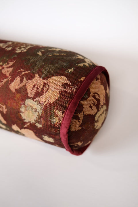 Powered by People Artful Traditionalist Vintage Bolster Cylinder Throw Pillow - 8 x 24 - 9 x 36 - 9 x 48