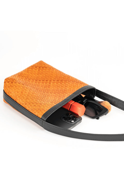 Geometric Braided Crossbody with Shoulder Straps