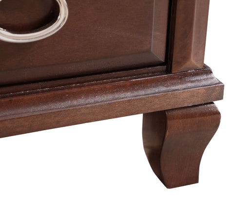 Traditional Double Dresser with Pull Handles Drawer Chest