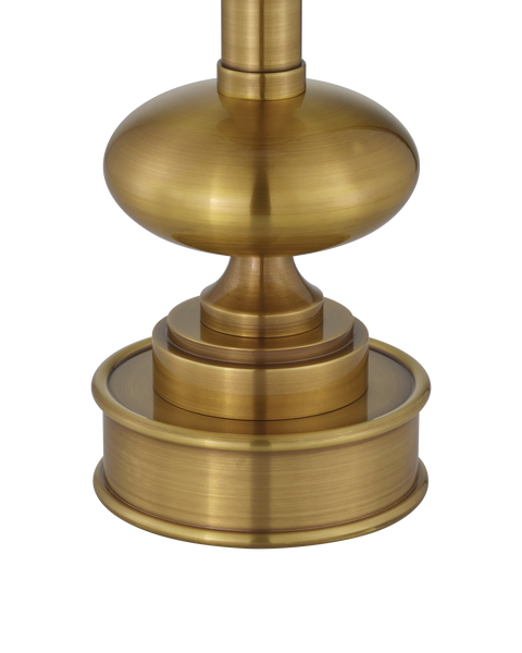 Galavant Modern Column Table Lamp in Brass