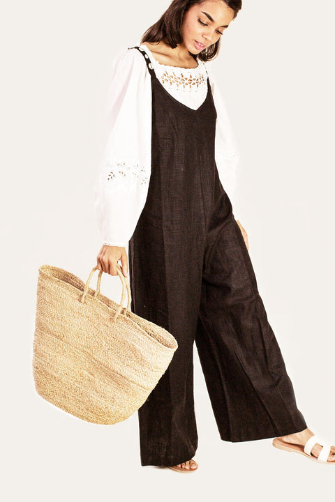 Beach Handmade Braided Basket Weave Open Top Basket Bag