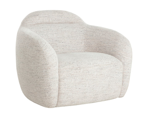 Timeless Minimalist Modern Upholstered Barrel Lounge Chair