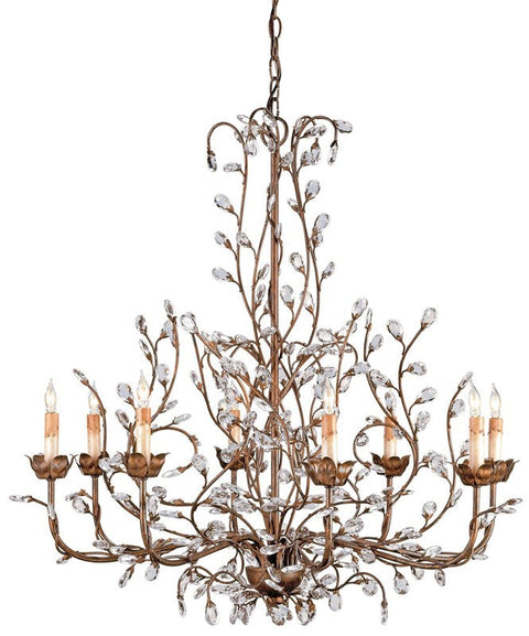 Designer Collaboration Candelabra with Chandelier Crystals Chandelier